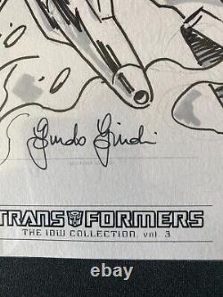 Guido Guidi Original Soundwave Sketch Signed Transformers IDW Limited 2 of 10