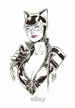 Guillem March Signed 2019 Catwoman Original Art-batman, DC Comics