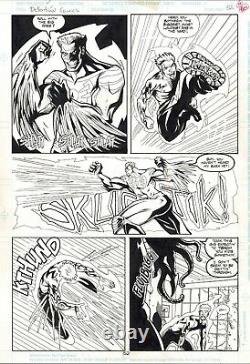 Guy Gardner Warrior (green Lantern) Original Comic Art Page Detention Comics #1