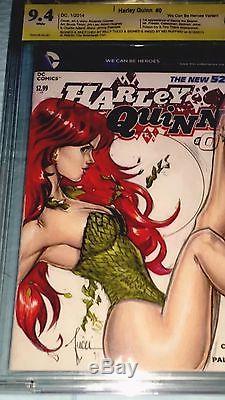 HARLEY QUINN #0 BLANK SKETCH COVER ART By NEI RUFFINO & BILLY TUCCI 1 Of 1 HOT