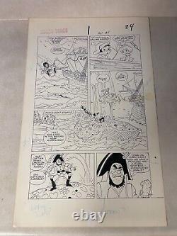 HUGGA BUNCH #1 original comic art 1986 PIRATES KREMER HALF SPLASH WHALE PRINCESS