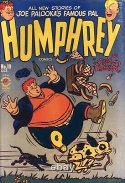 HUMPHREY #19 original comic art 1 PAGE STORY 1951 CARD TRICKS PRUNEY PENNYWORTH