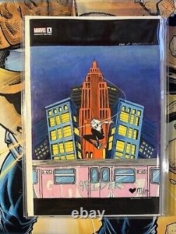 Hand Painted Original Comic Art Blank Cover. Spider Gwen Hip Hop Variant 1/1