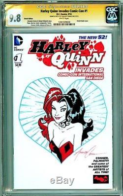 Harley Quinn #1 Cgc 9.8 Ss Amanda Conner Original Art Sketch Commission Variant