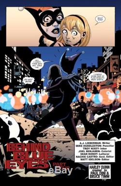 Harley Quinn Comic Issue 36, Pg 1 Batman Original Framed Art by Mike Huddleston
