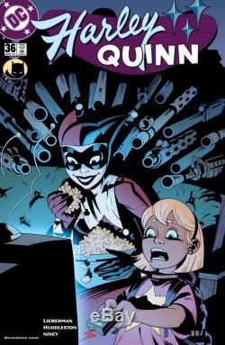 Harley Quinn Comic Issue 36, Pg 1 Batman Original Framed Art by Mike Huddleston