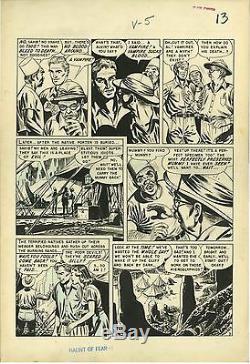 Haunt of Fear #8 (1951) EC GEORGE ROUSSOS Original art pg 5 Mummies & Vampires