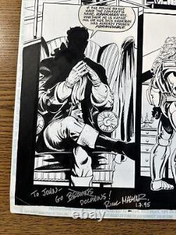 Hawkman #2 Volume 3 Original Art Page #7 DC Comics 1993 Jan Duursema Rick Magyar