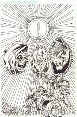 He-Man and the Masters of the Universe Commission Signed art by Ron Wilson