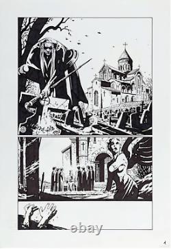 Hellboy Weird Tales #1 page 1 of Children of the Black Mound Original Art 2003