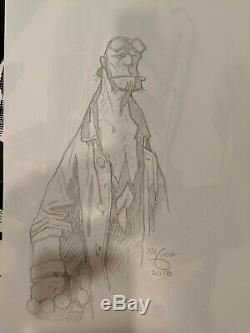 Hellboy by Mike Mignola, original sketch