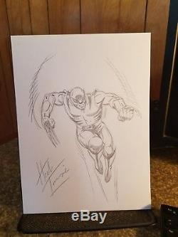 Herb Trimpe original art! Full figure pencil sketch of Wolverine on 9×12. Signed