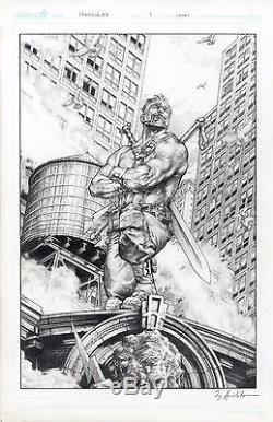 Hercules issue 1 variant Cover by Jay Anacleto