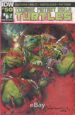Hero Initiative Teenage Mutant Ninja Turtles 100 Project cover BILL SIENKIEWICZ