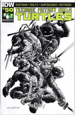 Hero Initiative Teenage Mutant Ninja Turtles 100 Project cover C. P. WILSON III