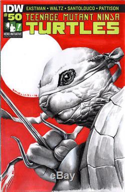 Hero Initiative Teenage Mutant Ninja Turtles 100 Project cover RODOLFO MIGLIARI