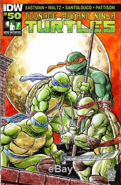 Hero Initiative Teenage Mutant Ninja Turtles 100 Project cover TONE RODRIGUEZ