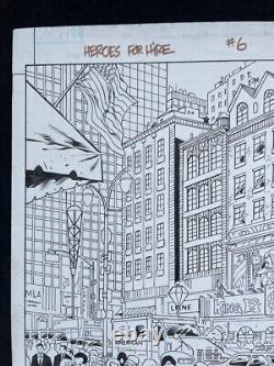 Heroes For Hire #6 Original Comic Art, Marvel, Al Rio, New York Diamond District