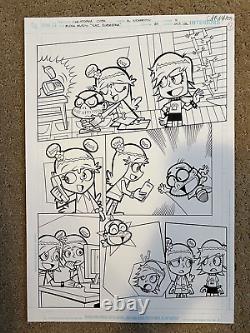 Hi Hi Puffy AmiYumi Kaz Superstar Story Original Comic Art Lot Page #3-6