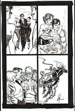 Howard Chaykin Signed 2009 Punisher War Journal Art-rampage Vs. Ghost Rider