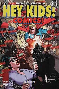 Howard Chaykin Signed 2018 Hey Kids, Comics 2 Orig. Cover Art-powerhouse