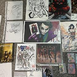 Huge Comic Art Collection Posters, Drwaings, Cards, & Comics