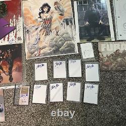 Huge Comic Art Collection Posters, Drwaings, Cards, & Comics