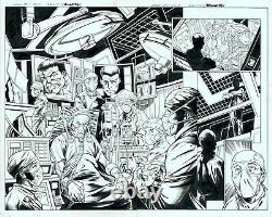 Hulk #1 Mark Bagley Original Art Double Page Splash Mark Waid Story with Banner