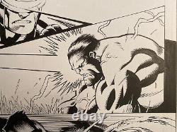 Hulk 20 pg 15 Original Art by Ed McGuiness Red Hulk vs Cyclops