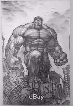 Hulk #24 Marvel 2010 (Original Art) Variant Cover! Dale Keown! Red Hulk