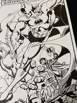 Hulk Vs Batman Dc Marvel Collaboration Hand Inked