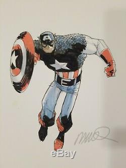 Humberto Ramos Captain America First Avengers Endgame Color Original Sketch Art
