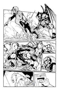 Humberto Ramos Spider-Man original comic art Hobgoblin
