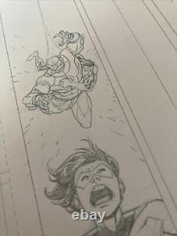INVINCIBLE Original Page Art Pencils SIGNED By Ryan Ottley And Robert Kirkman