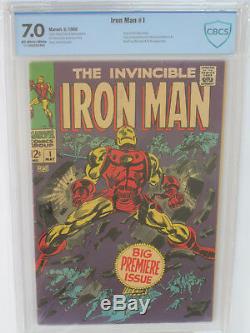 IRON MAN # 1 US MARVEL 1968 origin, Gene Colan art CBCS 7.0 FN-VFN