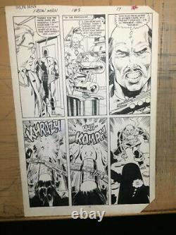 IRON MAN #183 page 17 original art by Luke McDonnell