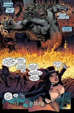 Infinite Crisis Tom Derenick Original Art Splash Page Zatanna Doomsday Flash +