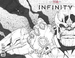 Infinity #1 AC Osorio Original Art Cover Sketch Wrap Thanos Marvel