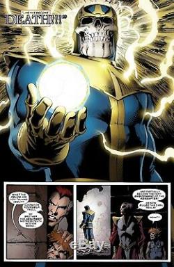 Infinity Conflict Alan Davis Original Skull Art Splash Page Thanos Becomes Death