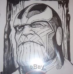 Infinity Gauntlet #1 Original Art Thanos Adi Granov Cbcs 9.8 Ss Infinity War Cgc