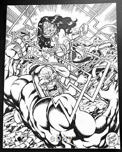 Inked Joseph Mackie Wonder Woman and the Female Furies vs Darkseid 11x14