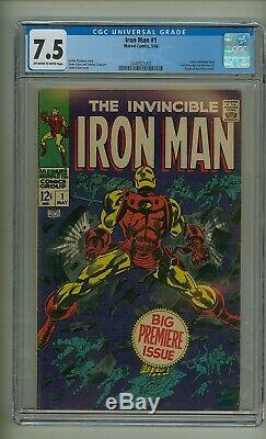 Iron Man #1 (CGC 7.5) OWithW pages Origin retold Colan cover/art 1968 (c#24868)