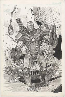 Iron Man, Original Art Commission by Lady Death artist Deeraj Verma, 11x17