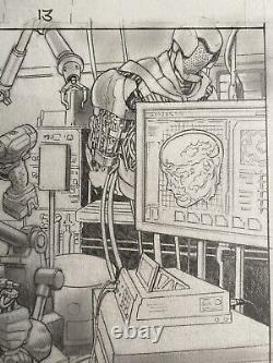 Iron Man Rapture 1 pg 13 Original Art by Lan Medina
