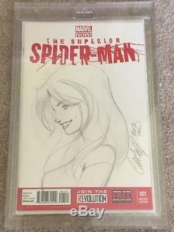 J Scott Campbell Mary Jane Watson Original Art Sketch Superior Spider-Man #1