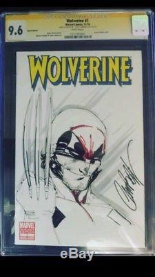 J. Scott Campbell Original Art Sketch Cgc 9.6 Wolverine Deadpool 1 Blank