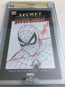 J. Scott Campbell Original Art Sketch Cgc 9.8 Spider-man Secret Invasion 1 Blank