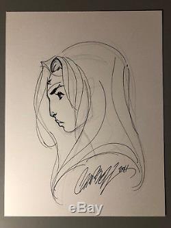 J Scott Campbell Wonder Woman Sketch Original Art