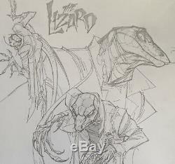 J scott campbell Original Spider-Man Lizard Art