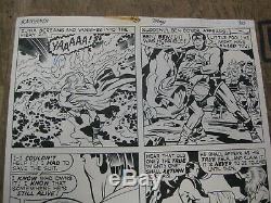JACK KIRBY Original Comic Art Kamandi #29 pg 20 last page Superman tie in 1975
